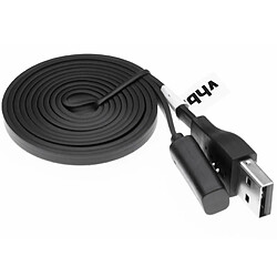 vhbw Câble de charge 120cm Station de charge pour Pebble Time smartwatch Câble de données 