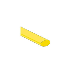 Perel Gaine thermoretractable 2:1 - 12.7mm - jaune - 25 pcs. 