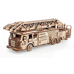 Youdoit Maquette 3D en bois - Camion de pompier 37,8 cm