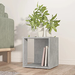 vidaXL Table d'appoint Gris béton 33x33x34,5 cm Bois d'ingénierie 