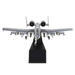 Modèle d'avion d'aviation moulé sous pression d'avion d'attaque de A-10 2X 1:100 A-10 Attack Alloy Diecast Model Plan & Display Stand Room Decor