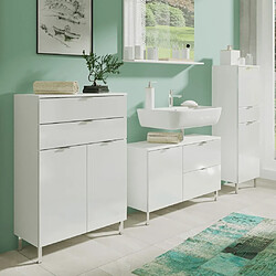 Germania Armoire de plancher sous-lavabo GW-Mauresa 34x80x56 cm Blanc 