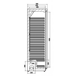 Avis Armoire réfrigérée positive 350 L - Blanc - Combisteel - R600aBlanc acier peint1 PortePleine