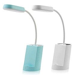 Universal Lampe à poser Lampe à poser à l'œil glissant, lampe de bureau dimmable avec port de charge USB, 3 modes de couleur, 3 niveaux de luminosité (blanc) 