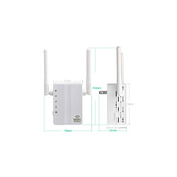 Prolongateur de portée Wi-Fi - Élimine les zones mortes Wi-Fi - Point d'accès du routeur répéteur Wi-Fi 300 Mbps