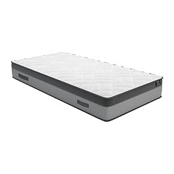 Vente-Unique Matelas 90 x 190 cm ressorts ensachés et mémoire de forme ép.24cm - ILLUSION de YSMÉE