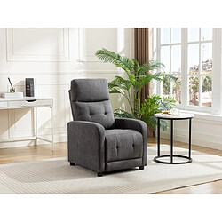 Vente-Unique Fauteuil relax en tissu anthracite JARAMILO 