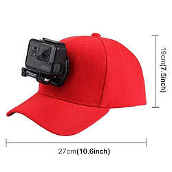 Avis Wewoo Pour GoPro HERO6 / 43225 rouge Session / 4 Session / 43163 + / 3/2/1, Xiaomi et autres caméras d'action Baseball Hat avec J-Hook Boucle de fixation vis