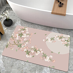 LUUCOZK Tapis de bain antidérapants absorbants à séchage rapide, décoration de salle de bain, motif 2-45 x70CM 