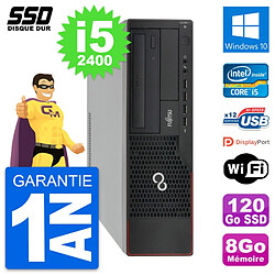 PC Fujitsu Esprimo E910 DT Intel Core i5-2400 RAM 8Go SSD 120Go Windows 10 Wifi · Occasion 