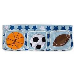 Homestyle4U Sac en tissu motif Sport pour lit d'enfant superposé