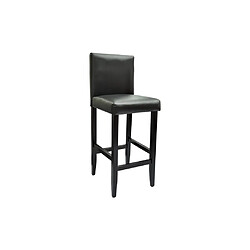 Avis vidaXL Tabourets de bar lot de 4 noir similicuir