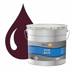 Pok Peinture de Finition Solvantée Laque Semi-Brillante Boiseries Intérieures et Extérieures - 10L - RAL 4007 - Violet Pourpre