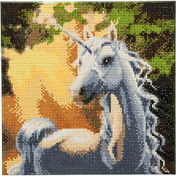 Megacrea Tableau Strass Diamant Crystal Art Licorne 30cm - KIT DIAMANT