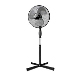 Ventilateur sur pied 40cm 40w noir - IRIS - SUPRA