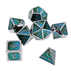 Acheter 7 Pièces En Alliage De Zinc Polyédrique Dés En Métal Pour D u0026 D Pathfinder RPG Jeu Jouets B