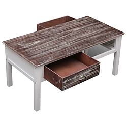 Acheter vidaXL Table basse Marron 100x50x45 cm Bois