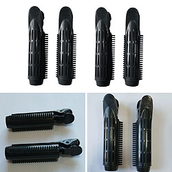 4pcs Styling Bigoudi Roller Wave Coiffure Coiffure DIY Noir