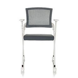 Siège visiteur/chaise pliante PRIORITY II W maille/tissu gris hjh OFFICE 