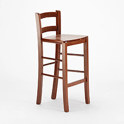 Superstool Tabouret de bar en bois avec dossier Munich pour bars pubs et cuisines