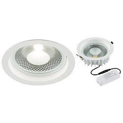 KNIGHTSBRIDGE Downlight commercial encastré à LED COB 4000K, 230V 15W 