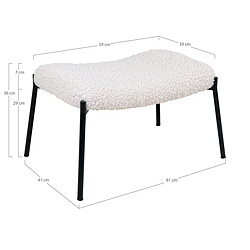 EPIKASA Tabouret Glasgow pas cher