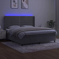 Avis Sommier à lattes,Cadre à lattes de lit pour Adulte matelas et LED Gris clair 180x200 cm -MN43183