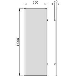 Avis Emuca Miroir extractible pour l'intérieur de l'armoire moka.