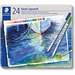 STAEDTLER Crayon aquarellable karat aquarelle, étui de 24 ()