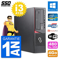 PC Fujitsu Esprimo E720 E85+ DT Intel i3-4130 RAM 4Go SSD 480Go Windows 10 Wifi · Occasion 