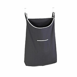 WENKO Panier à linge à suspendre sur porte Canguro - L. 52 x H. 81 cm - Gris