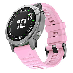 Wewoo Bracelet pour montre connectée Garmin Fenix 6 22mm Silicone Smart Watch de remplacement Rose 