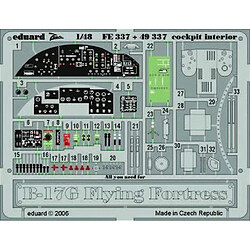 B-17G Flying Fortress cockpit interior für Revell/Monogram Bausatz- 1:48e - Eduard Accessories 