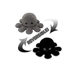 Universal Flip Octopus Doll double face Doll Doll Octopus Toyï¼ .BlackGrayï¼ ‰ 