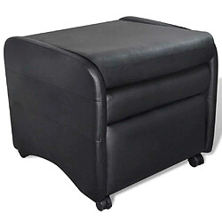 Avis Maison Chic Fauteuil Relax pour salon | Fauteuil pliable Noir Similicuir -GKD23821