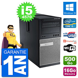 PC Tour Dell 7020 Intel Core i5-4570 RAM 16Go Disque Dur 500Go Windows 10 Wifi - Occasion