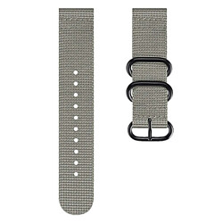 Avis Wewoo Bracelet pour montre connectée Samsung Galaxy Watch Active Sangle en nylon à trois anneaux S3 20mm Gris