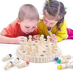 Universal Enfants en bois mémoires matching stick échecs divertissement couleur tableau de jeu puzzles jouets éducatifs aptitude à apprendre