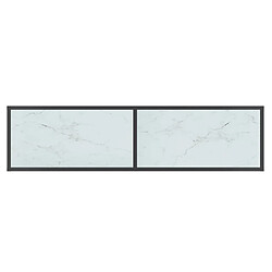 Acheter vidaXL Table console Blanc 140x35x75,5 cm Verre trempé