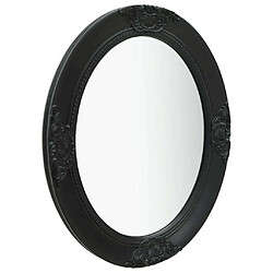 Maison Chic Miroir mural style baroque | Miroir Décoration pour Maison Salle de Bain 50x60 cm noir -GKD42811