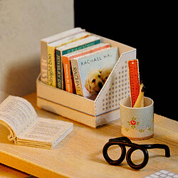 1:32 Kit De Maison De Poupée Miniature En Bois Bricolage Sunshine Study Room Craft B Avec Couvercle