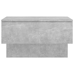 Acheter vidaXL Table de chevet murale Gris béton