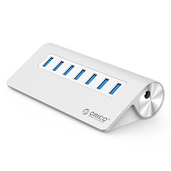 Wewoo HUB USB en alliage d'aluminium à 7 ports USB 3.0 avec adaptateur secteur de 30 W