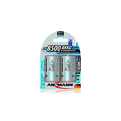 Pack de 2 pile rechargeable Mono D 8500mAh maxE+ Ansmann