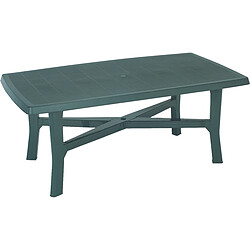 Alter Table d'extérieur rectangulaire, Made in Italy, 180x100x72 cm, couleur Vert 