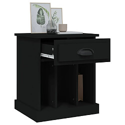 Acheter vidaXL Table de chevet noir 43x36x50 cm