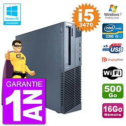 PC Lenovo ThinkCentre M82 SFF i5-3470 RAM 16Go Disque 500Go Graveur DVD Wifi W7 · Occasion 