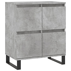 Maison Chic Buffet,Meuble de Rangement,commode pour salon,Cuisine Gris béton 60x35x70 cm Bois d'ingénierie -MN17344