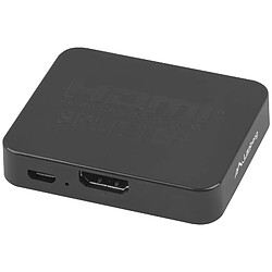 Multiplicateur de signaux vidéo HDMI à 2xHDMI 1.4b 4K et port d'alimentation Lanberg Micro USB