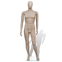 vidaXL Mannequin de vitrine Homme Tête ronde